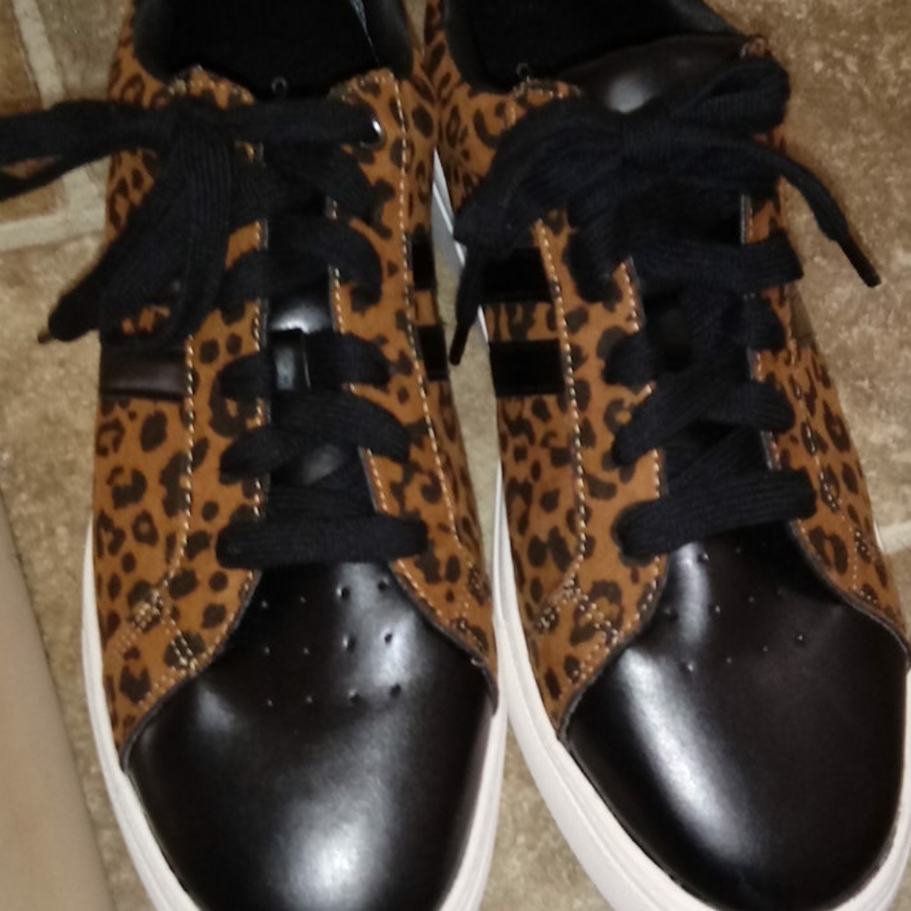 Leopard print sneakers